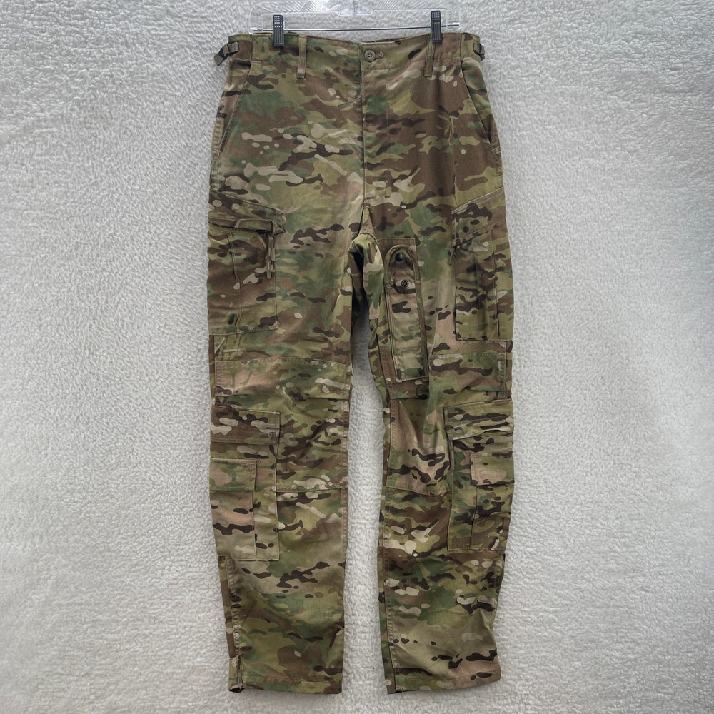 Army Pants Mens Medium Reg OCP Multicam Camo Fire Resistant Ripstop Cargo ACU